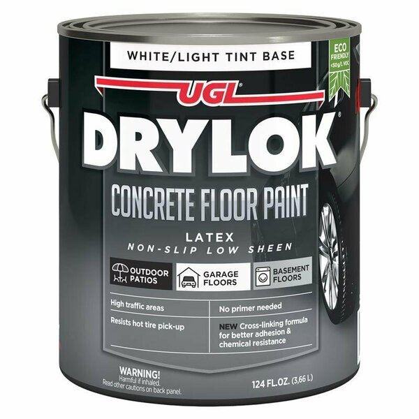 CONCRT FLOOR PAINT WHITE 1G, Drylok, Mfr#: 43113
